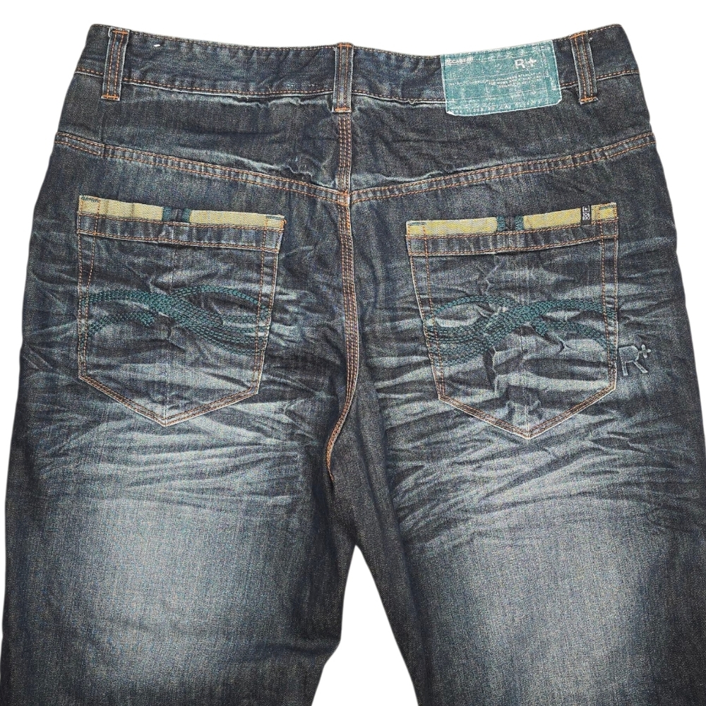 Vintage Baggy Rocawear Originals Streetwear Denim Y2K Wide Leg Jeans W40